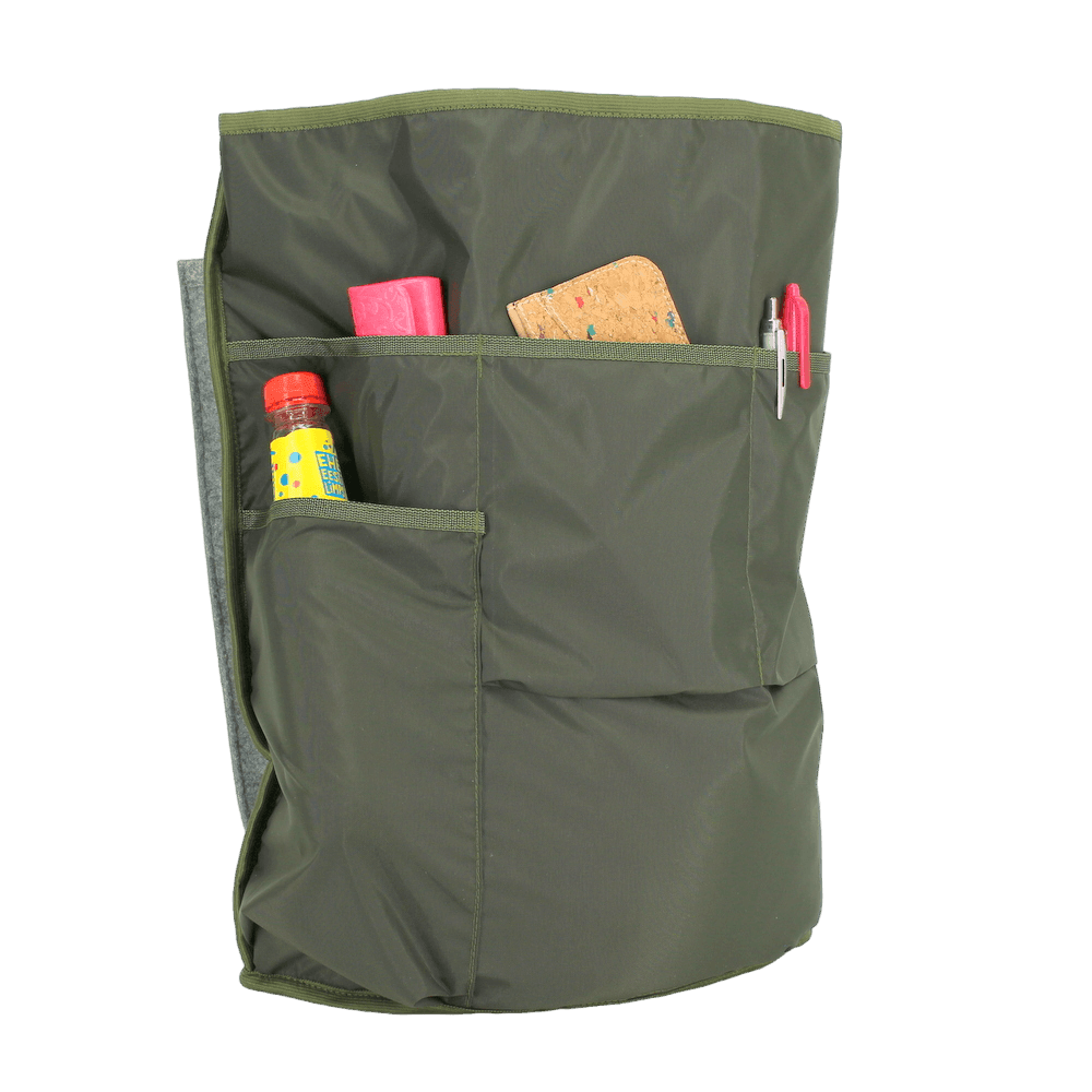 Cafe Backpack with G-hook - Khaki & Beige