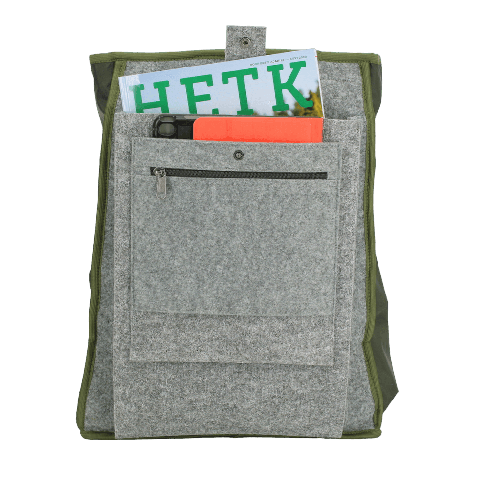 Cafe Backpack with G-hook - Khaki & Beige