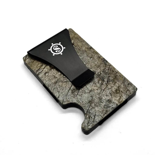 Pime Kõrb Card Holder with RFID Blocking – Slate Stone, Minimalist Design, Made in Europe by Seif Design - Hilstor