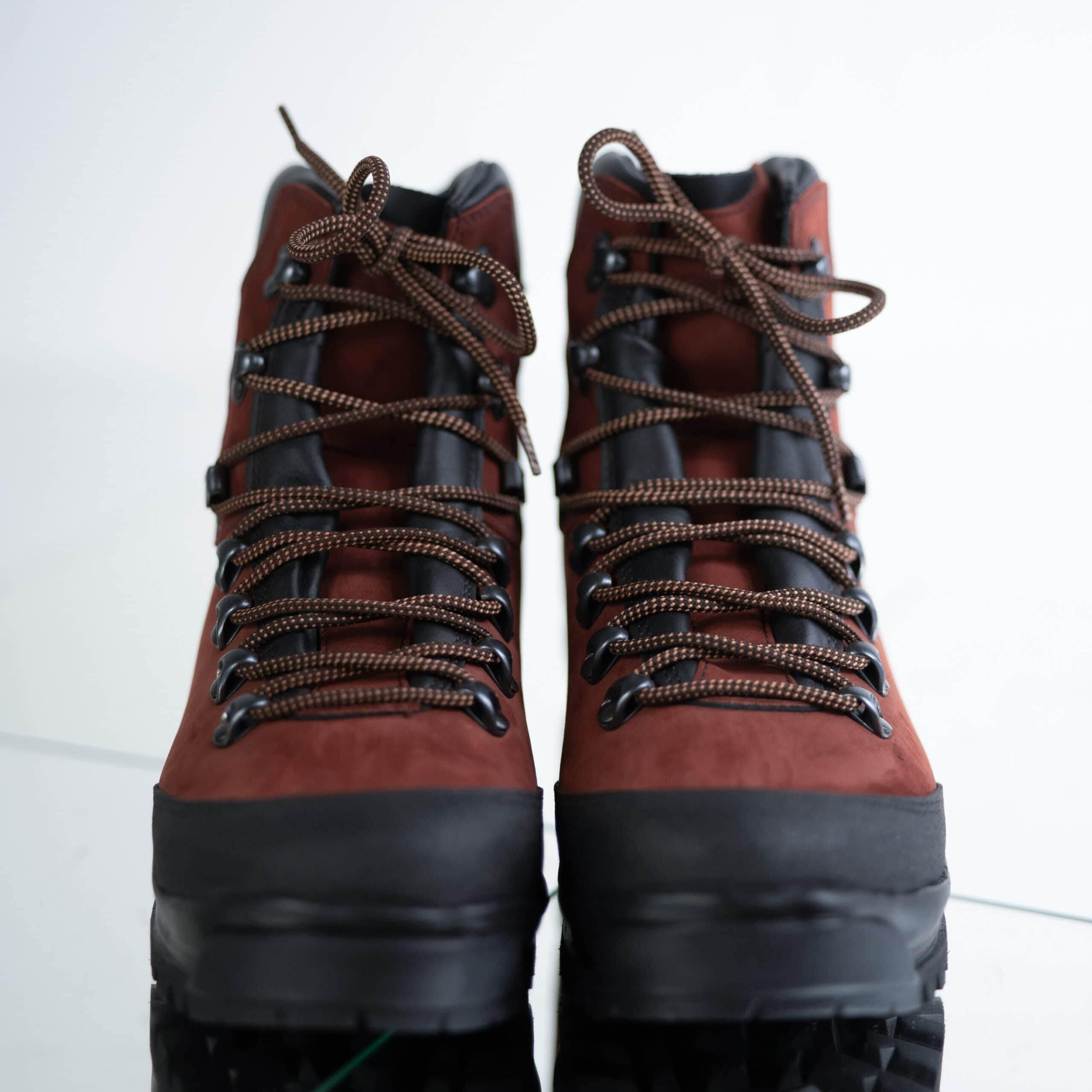 Rosso Aragosta Hiking Boots – Waterproof Nubuck Leather with Protective Toe Cap & Vibram Sole, Made in Europe by Samelin - Hilstor