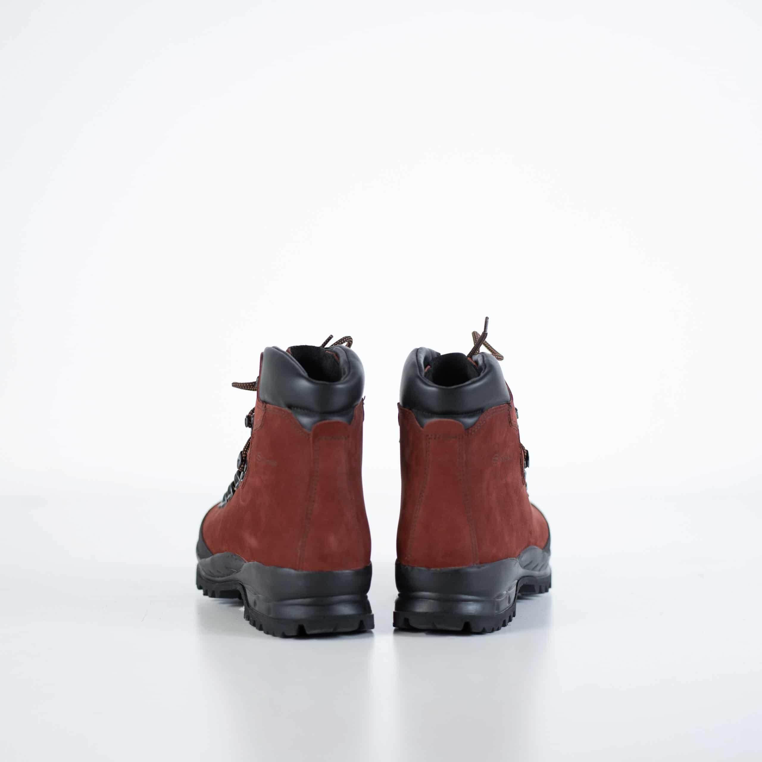 Rosso Aragosta Hiking Boots – Waterproof Nubuck Leather with Protective Toe Cap & Vibram Sole, Made in Europe by Samelin - Hilstor