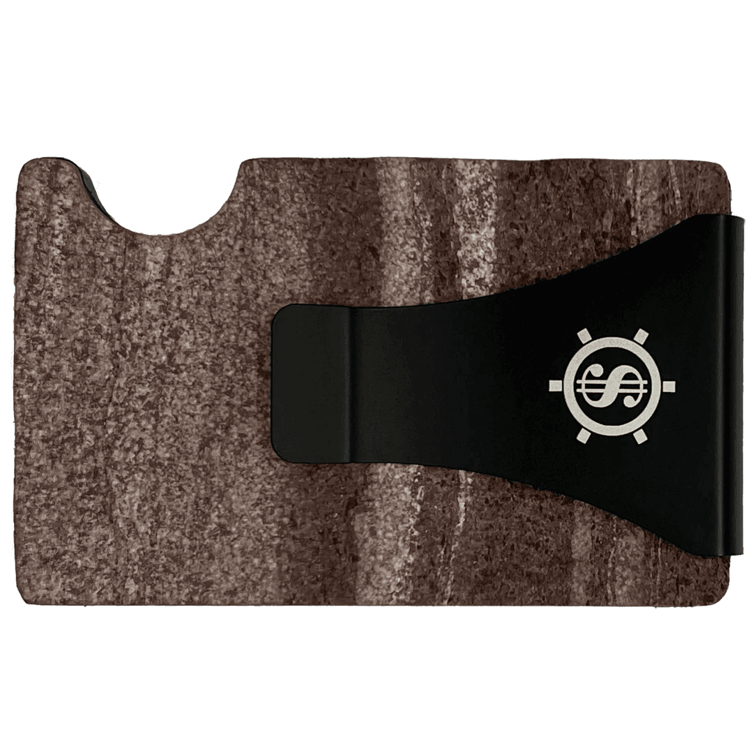 Red Canyon – Marble Card Holder with RFID Blocking, Made in Estonia | Eco-Friendly & Stylish Design - Hilstor