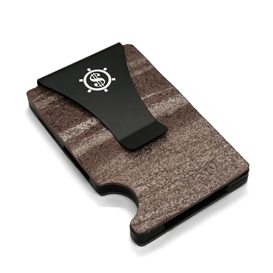 Red Canyon – Marble Card Holder with RFID Blocking, Made in Estonia | Eco-Friendly & Stylish Design - Hilstor