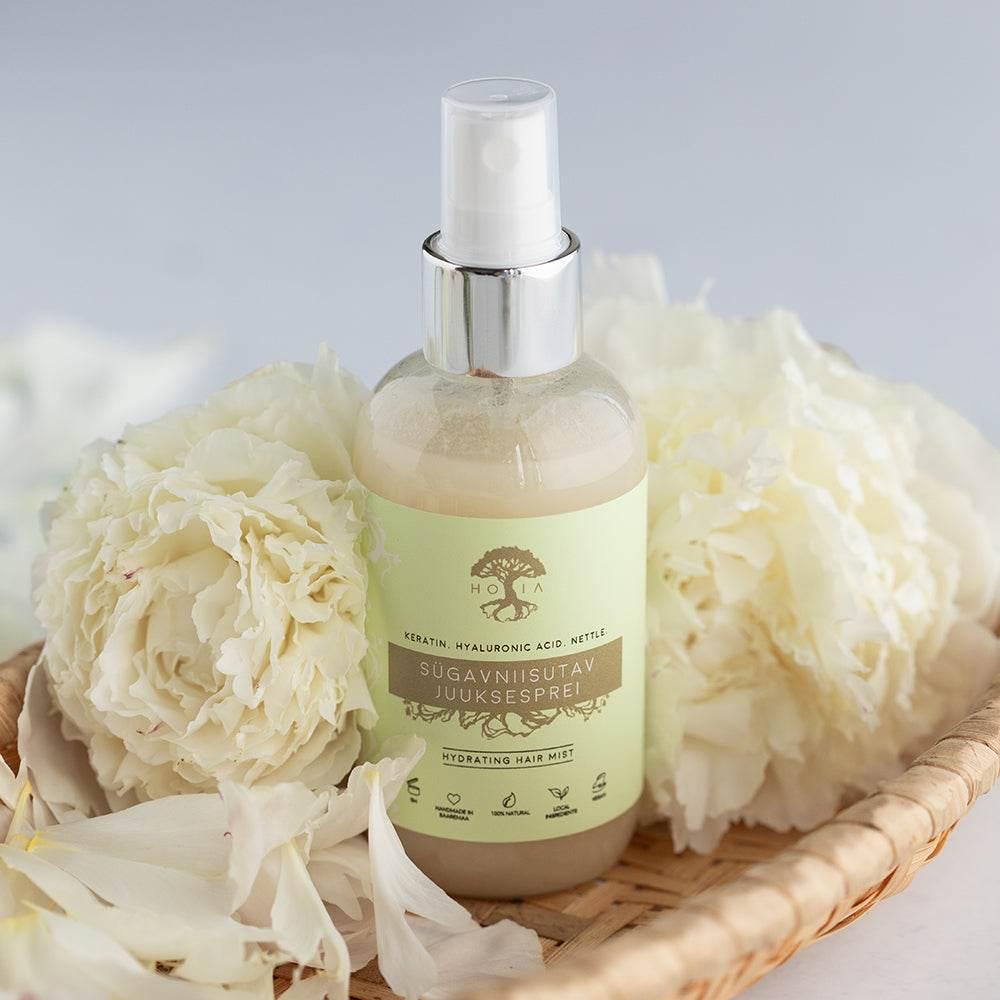 Deep Moisturising Hair Spray – Nourishing Hair Strengthener with Nettle & Rice Water, 100ml - Hilstor