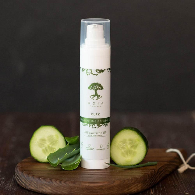 Organic Aloe Gel with Cucumber – Fast-Absorbing Hydrating Gel for Face, Body & Hair | 50ml | Made in Europe - Hilstor