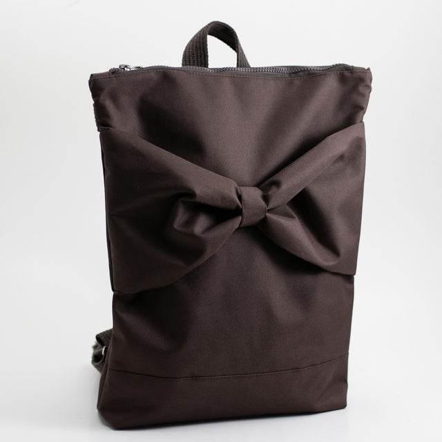 Waterproof Brown Bow Backpack – Stylish & Functional for Everyday Use – Made in Europe - Hilstor