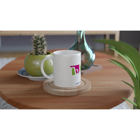 White 11oz Ceramic Mug - Hilstor