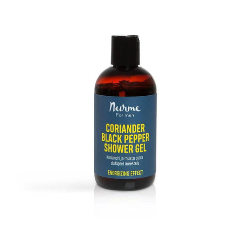 Body Care Gift Set for Men – Face Cream & Coriander Black Pepper Shower Gel, Made in Europe - Hilstor