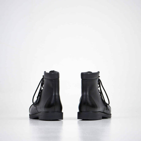 Ankle Boots – Black Leather Unisex Boots with Coolmax Lining, Made in Europe by Samelin - Hilstor