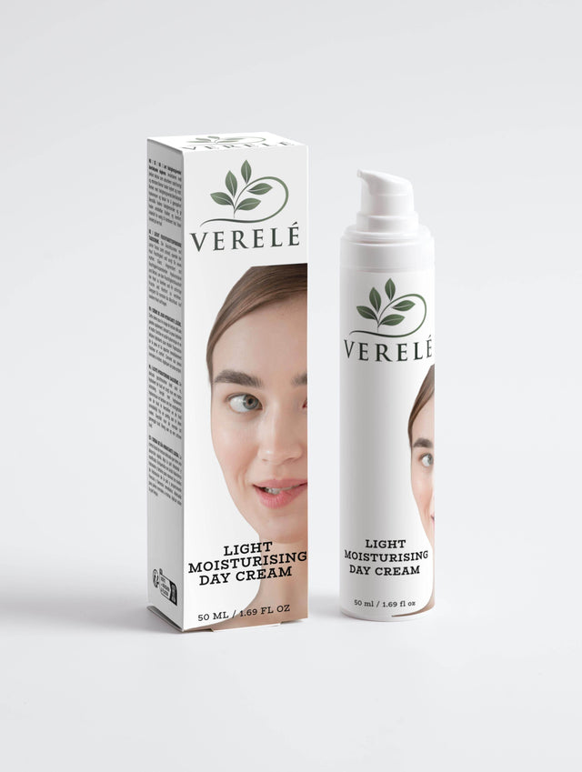 Light Moisturising Day Cream with Hyaluronic Acid & Betaine – Hydrating & Matte Finish – COSMOS NATURAL Certified, Made from Natural Ingredients in Europe by Verelé, 50 ml / 1.69 fl oz - Hilstor
