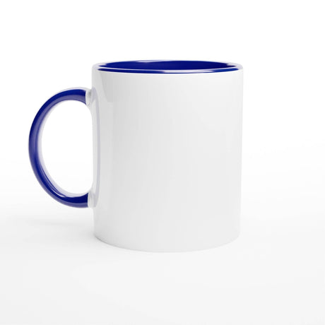 White 11oz Ceramic Mug with Color Inside - Hilstor