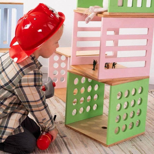Kids Wooden Toy Storage Cube – Stackable & Durable | Baltic Birch Plywood | Made in Europe - Hilstor