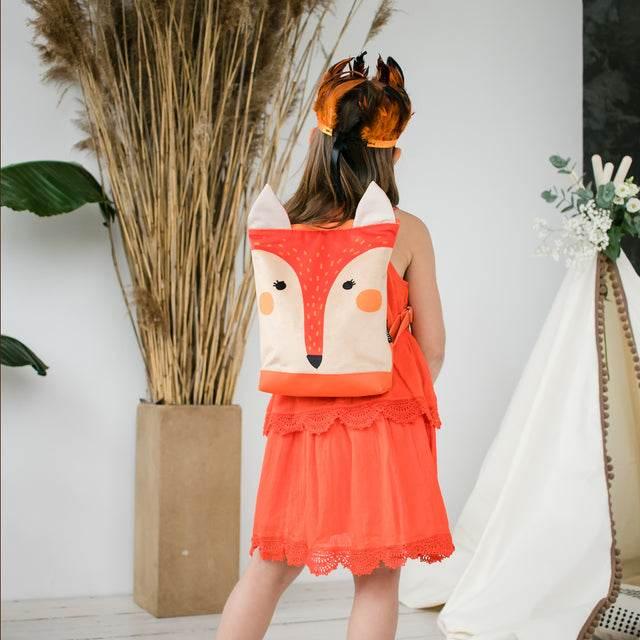 Kids Backpack – Fox Design for Outdoor Adventures – Made in Europe - Hilstor