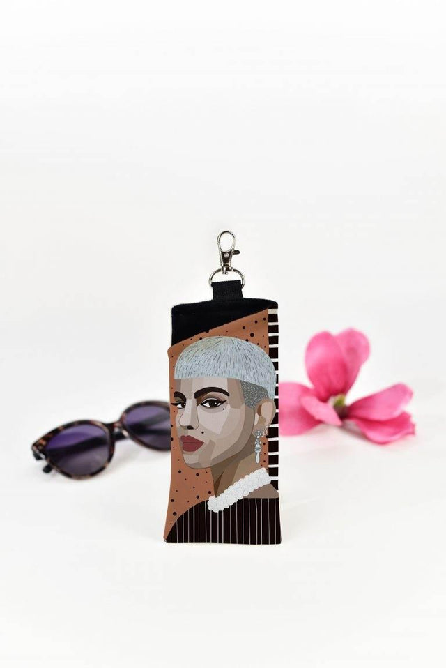 Eyeglass Case Roxy – Unique Art Print, Handmade in Europe by Garbanota - Hilstor