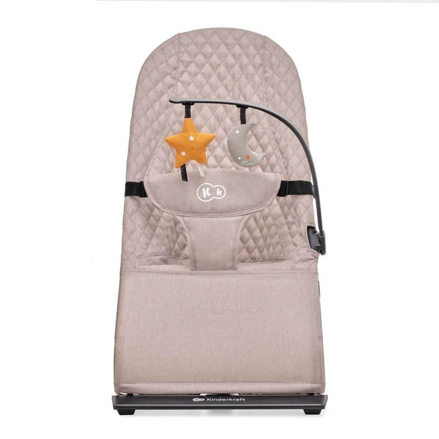Baby Bouncer MIMI – Beige, Adjustable Backrest, Lightweight, Minimalist Design, for Babies Up to 9 kg, Designed in Europe - Hilstor