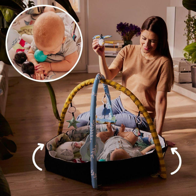 2in1 Playmat and Ball Pit – Smartplay Sea | Educational Mat with Tummy Time Pillow & Sensory Toys, Made in Europe - Hilstor