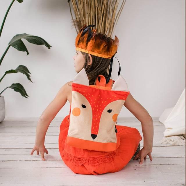 Kids Backpack – Fox Design for Outdoor Adventures – Made in Europe - Hilstor
