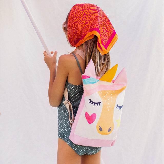 Kids Backpack – Unicorn, Velvet & Waterproof Polyester, Adjustable Straps, Small & Large Sizes, Made for Adventurous Kids - Hilstor