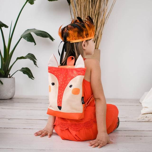 Kids Backpack – Fox Design for Outdoor Adventures – Made in Europe - Hilstor