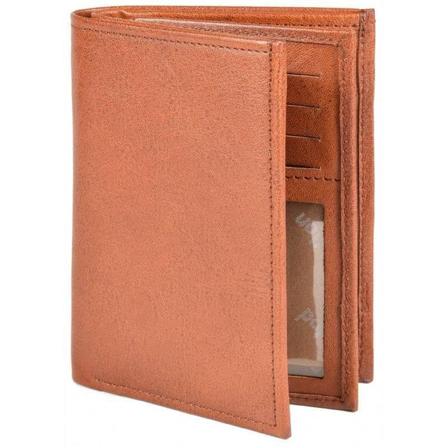 Men’s Leather Wallet 37-3 – Natural Leather with 12 Card Slots & Coin Pocket, Handmade in Estonia by Papillon - Hilstor