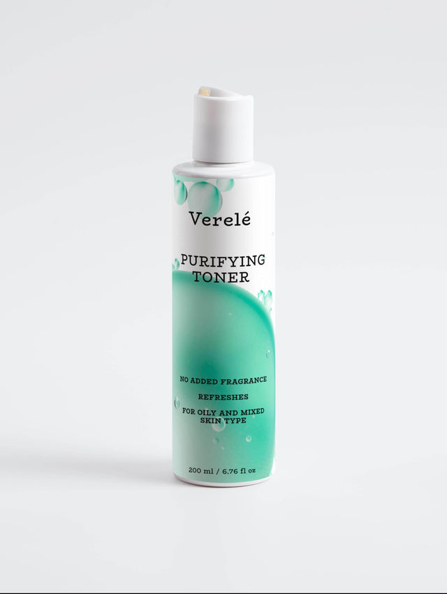Purifying Toner with Lavender Flower Water & Salicylic Acid – Balances pH & Clears Pores – COSMOS NATURAL Certified, Made from Natural Ingredients in Europe by Verelé, 200 ml / 6.76 fl oz - Hilstor