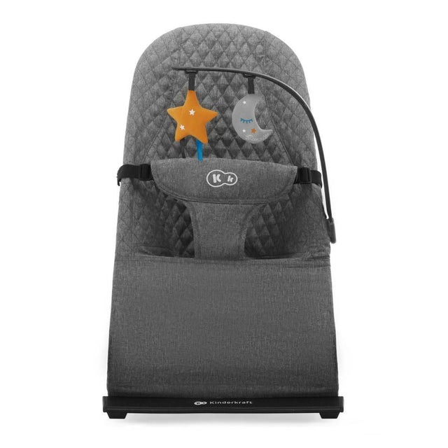 Baby Bouncer MIMI – Grey, Adjustable Backrest, Lightweight, Minimalist Design, for Babies Up to 9 kg, Designed in Europe - Hilstor