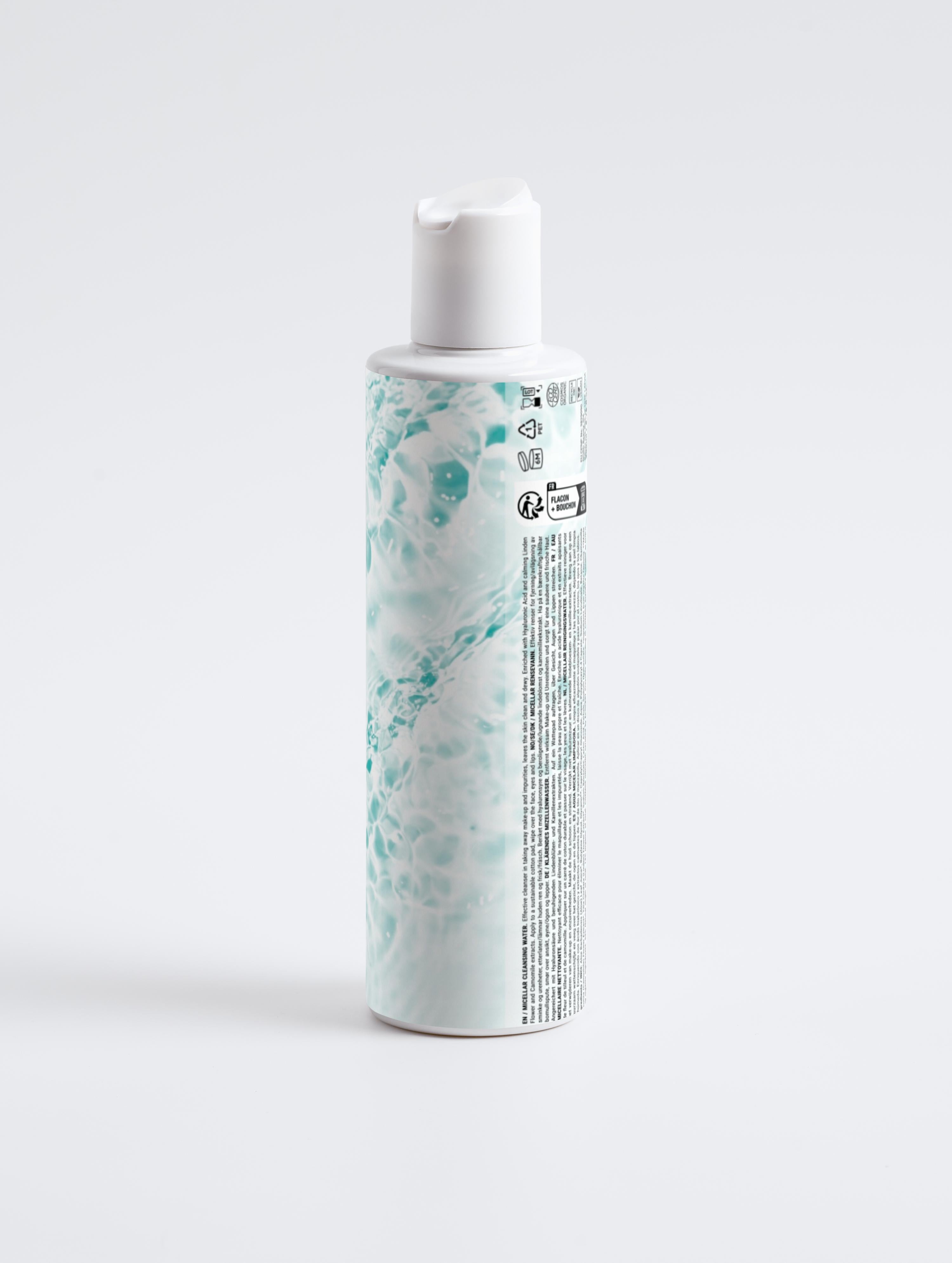 Fugtgivende micellarrens – Fjerner makeup og urenheder – COSMOS ORGANIC-certificeret, fremstillet i Europa af Verelé, 200 ml / 6,76 fl oz
