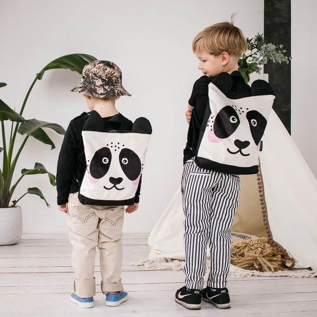 Kids Backpack – Panda Design | Spacious & Waterproof | Perfect for Outdoor Adventures, Made in Europe - Hilstor
