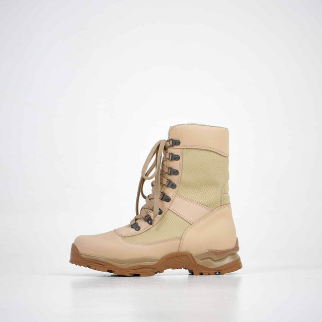 Desert Boots 2.0 with Zipper – Water-Repellent Nubuck Leather Military Boots, Made in Europe by Samelin - Hilstor