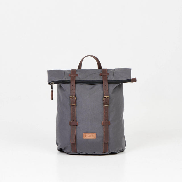Zip Backpack – Dark Grey, Durable Cordura with 17-Inch Laptop Pocket, Made in Europe by Noel - Hilstor
