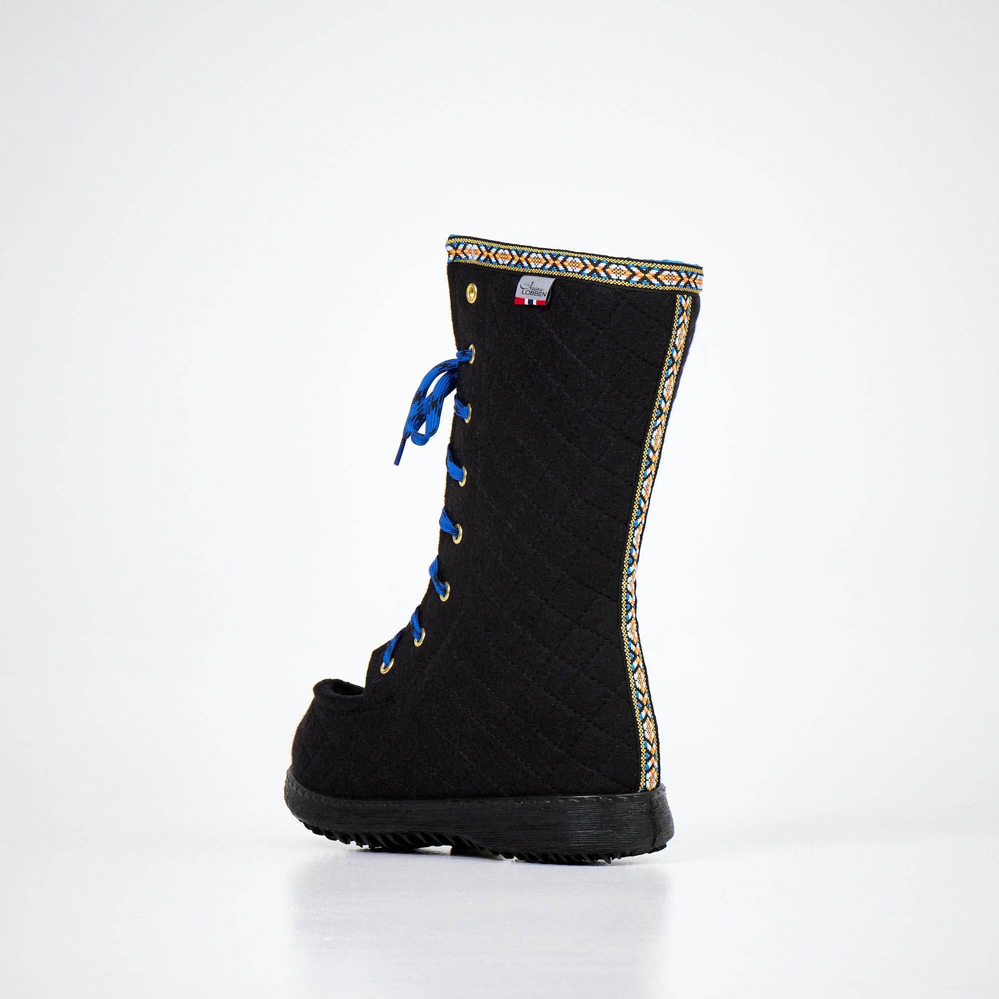 Felt Boots – Black, Made in Europe, Warm & Breathable Wool, Non-Slip Soles, Ideal for Cold Weather - Hilstor