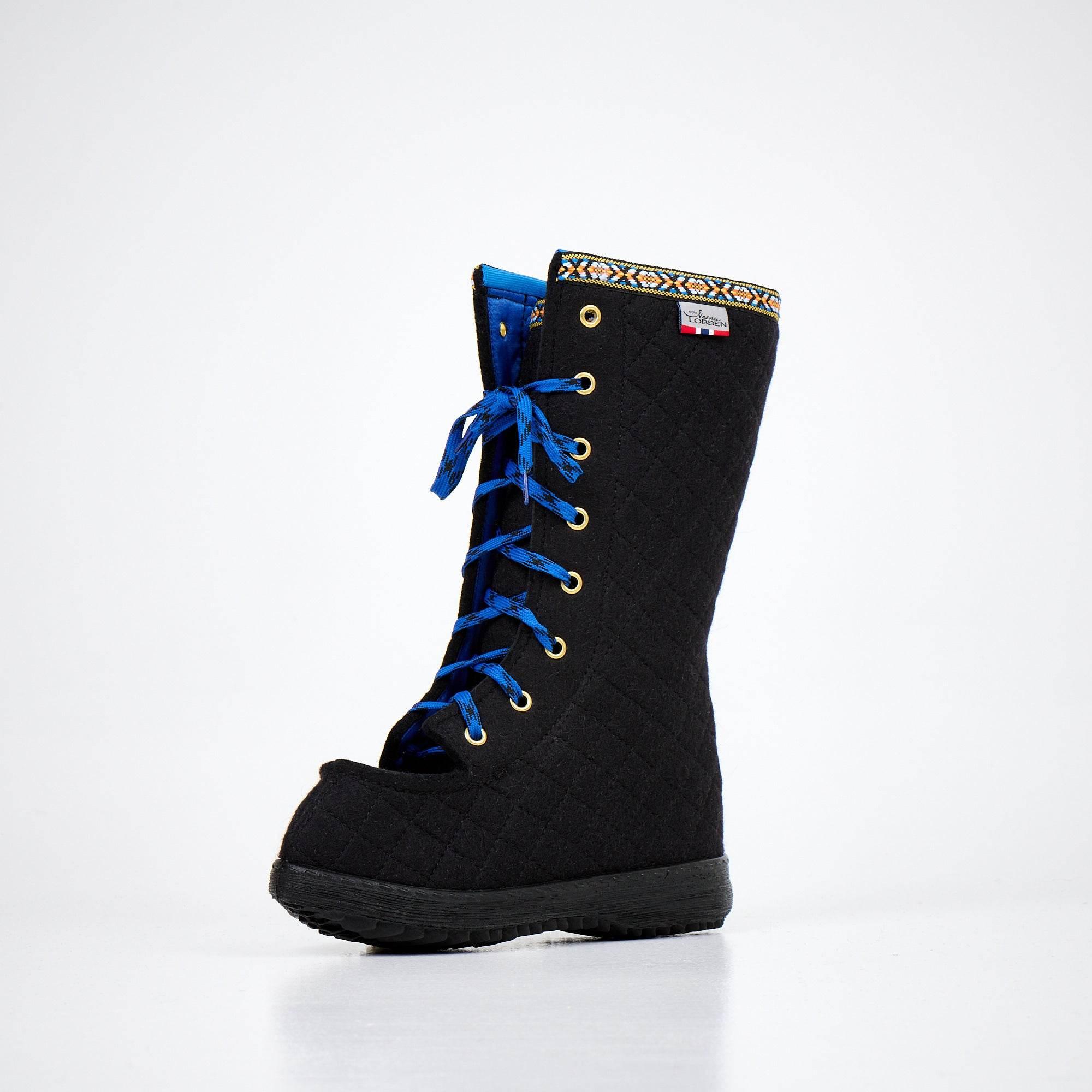 Felt Boots – Black, Made in Europe, Warm & Breathable Wool, Non-Slip Soles, Ideal for Cold Weather - Hilstor