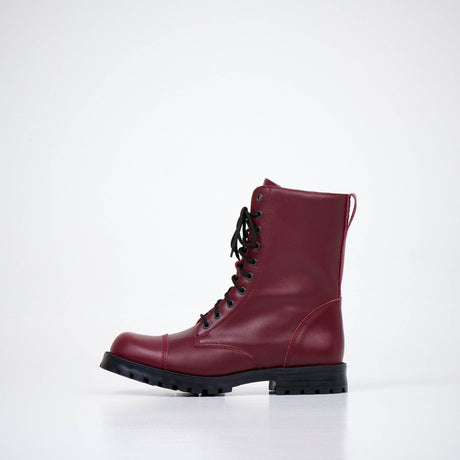 Burgundy Leather Boots – Year-Round Comfort – Waterproof & Durable – Made in Europe - Hilstor