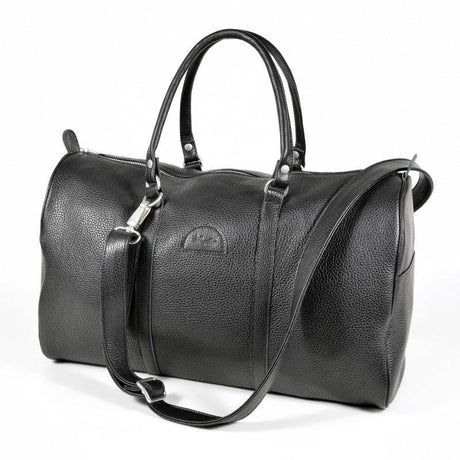 Leather Travel Bag 20L – Black, Handmade in Europe, Airline Carry-On Approved, Durable & Stylish - Hilstor