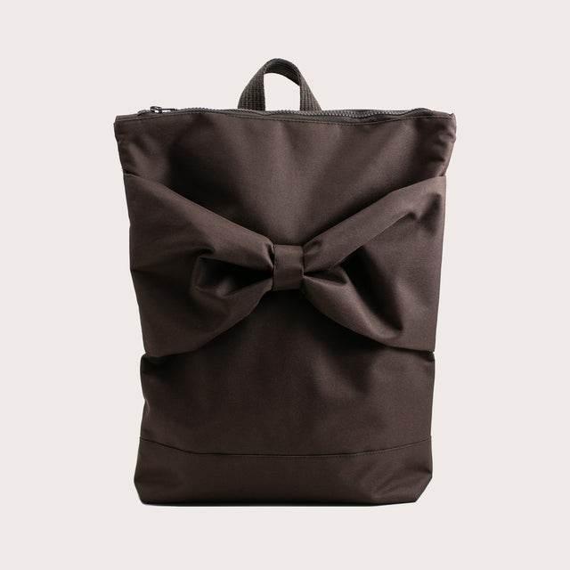 Waterproof Brown Bow Backpack – Stylish & Functional for Everyday Use – Made in Europe - Hilstor