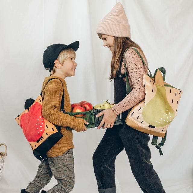 Kids Pear Backpack – Perfect for Outdoor Adventures & School – Made in Europe - Hilstor