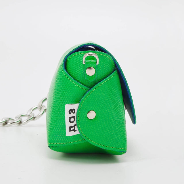 Handmade 100% Leather Envelope Bag – Neon Green – Versatile Shoulder Bag with 3 Wearing Options – Made in EU - Hilstor