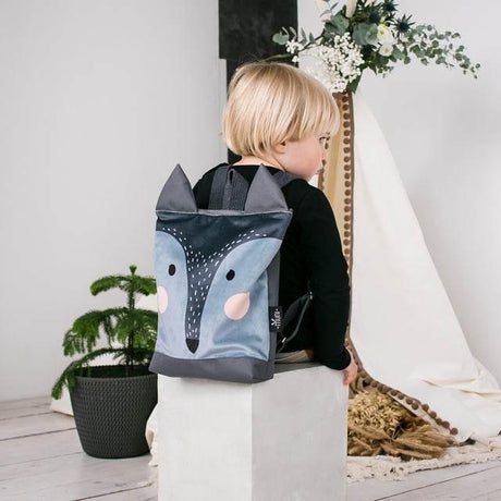Kids Backpack – Wolf Design for Little Explorers – Made in Europe - Hilstor