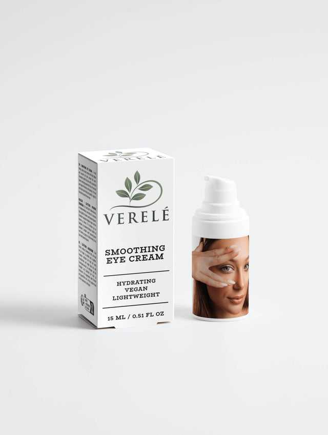 Smoothing Eye Cream with Ceramides & Hyaluronic Acid – Anti-Ageing & Hydrating Formula – COSMOS NATURAL Certified, Made in Europe by Verelé, 15 ml / 0.51 fl oz - Hilstor